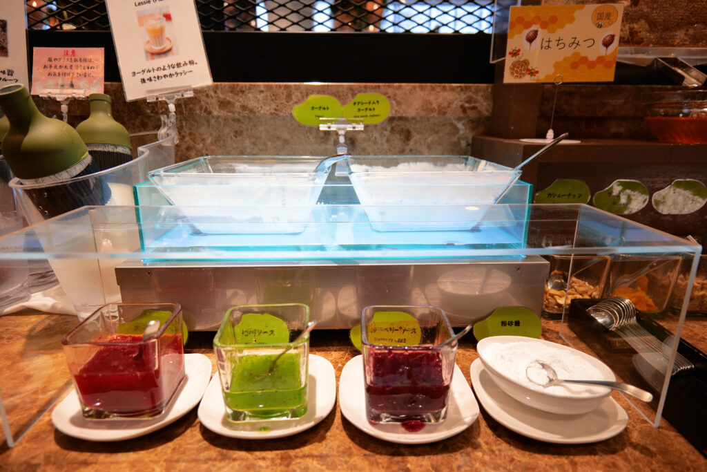HOTEL & SPA センチュリーマリーナ函館 朝食(ブレックファスト) ユーヨーテラスハコダテ メニュー ヨーグルト ジャム