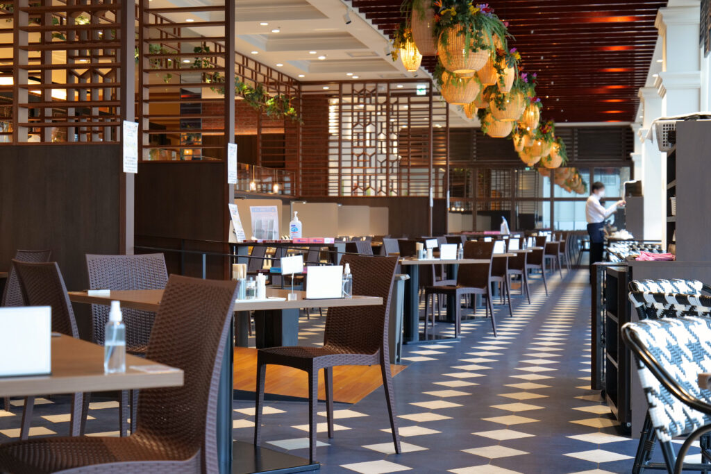 HOTEL & SPA センチュリーマリーナ函館 朝食(ブレックファスト) ユーヨーテラスハコダテ テーブル席