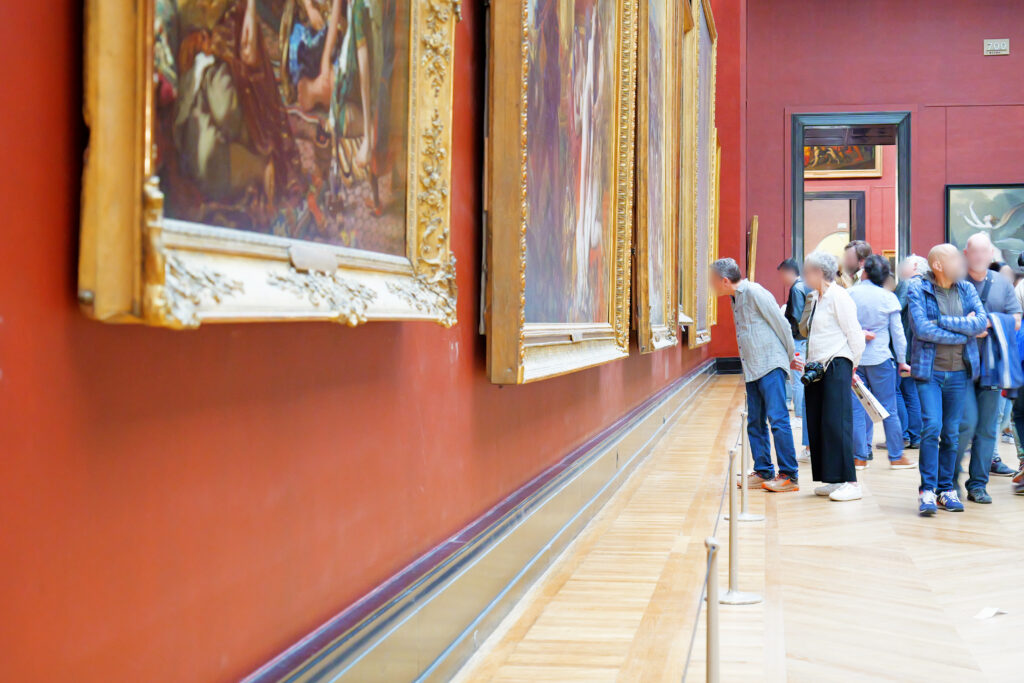 ルーヴル美術館（Musée du Louvre）芸術作品との距離