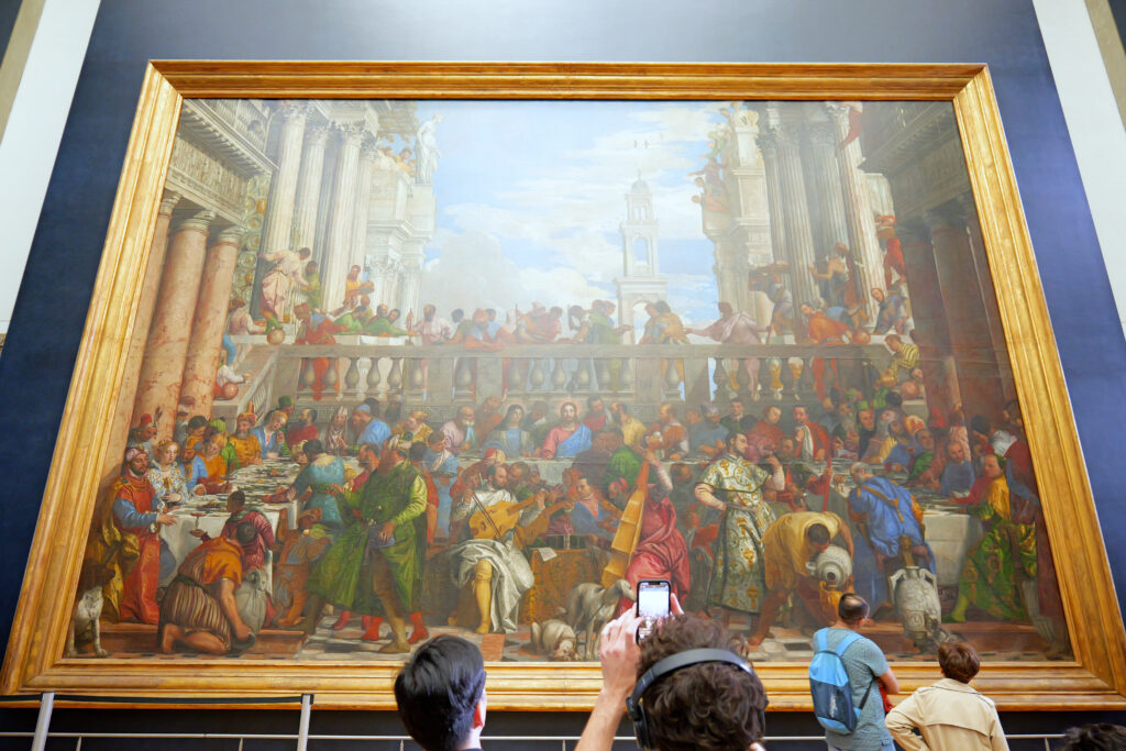 ルーヴル美術館（Musée du Louvre）カナの婚礼（Les Noces de Cana）正面