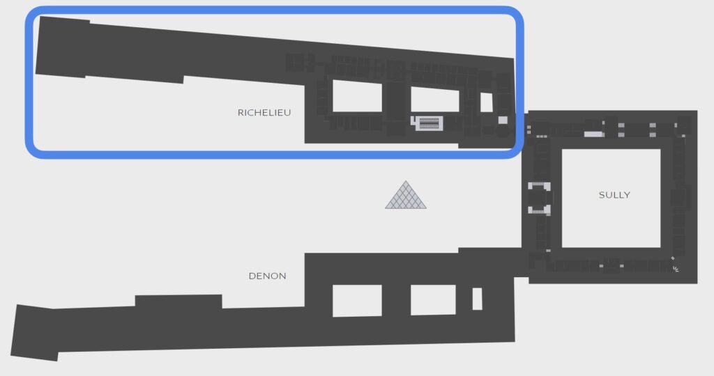 ルーヴル美術館（Musée du Louvre）館内マップ リシュリュー翼