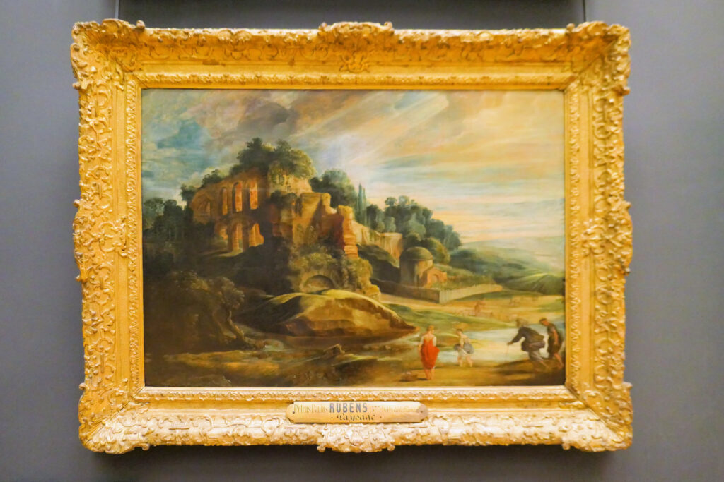 ルーヴル美術館（Musée du Louvre）ローマのパラティーノの丘の遺跡のある風景（Paysage avec les ruines du mont Palatin à Rome）