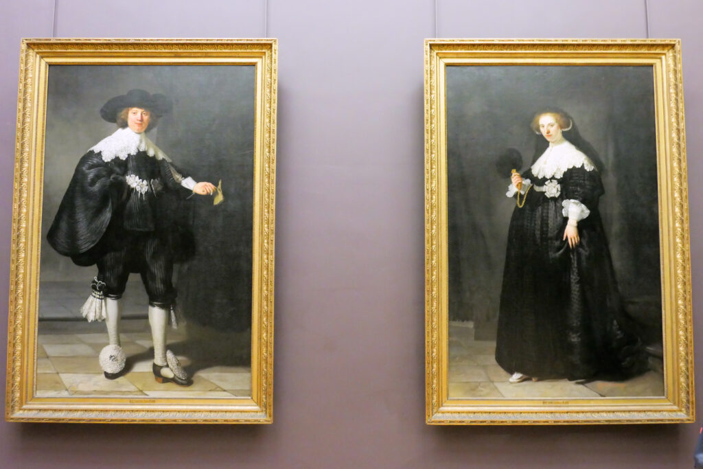 ルーヴル美術館（Musée du Louvre）マールテン・ソールマンスとオーペン・コーピットの肖像（portraits de Maerten Soolmans et d’Oopjen Coppit par Rembrandt）