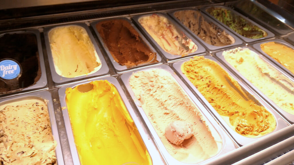 サンチュロ（SAN CHURRO）アイスクリームショーケース